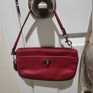Coach Park Leather Medium Wristlet